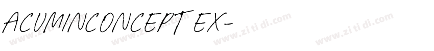 AcuminConcept Ex字体转换